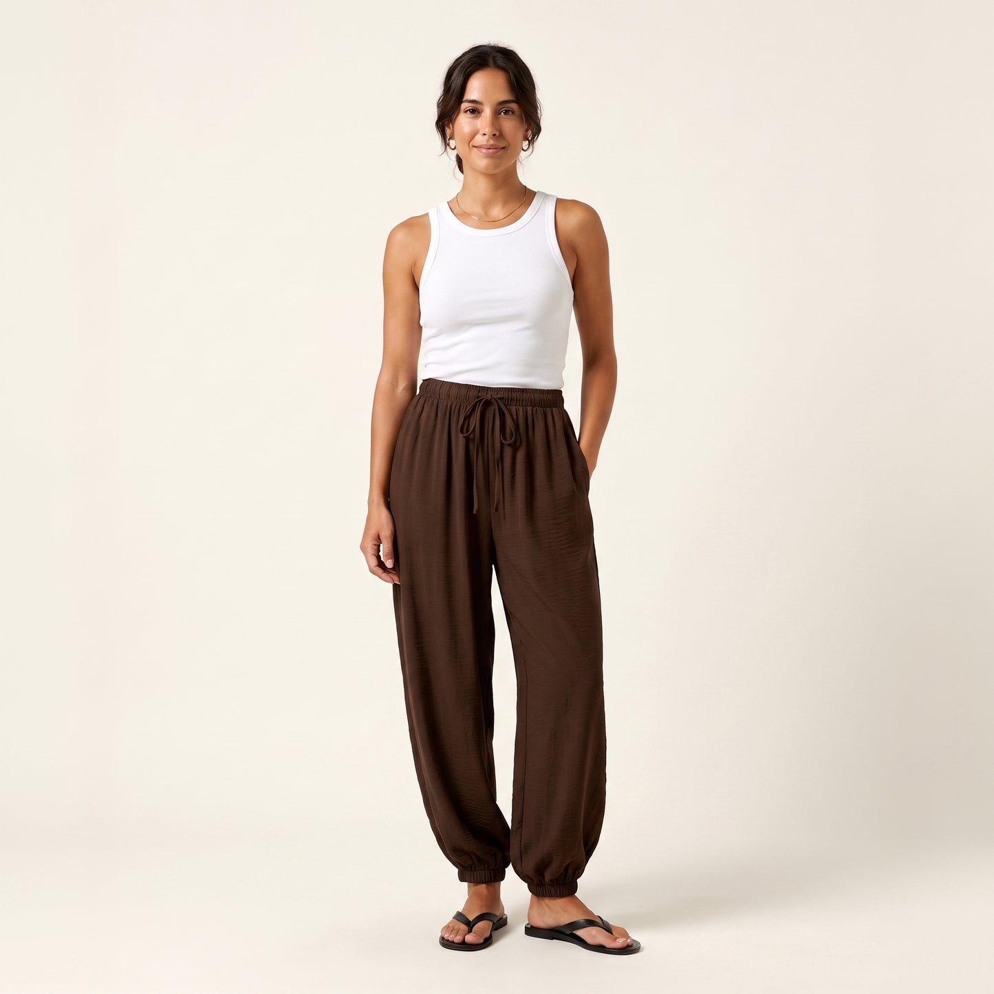 Pantalón Bombacho Fluido de Verano Rivelina™