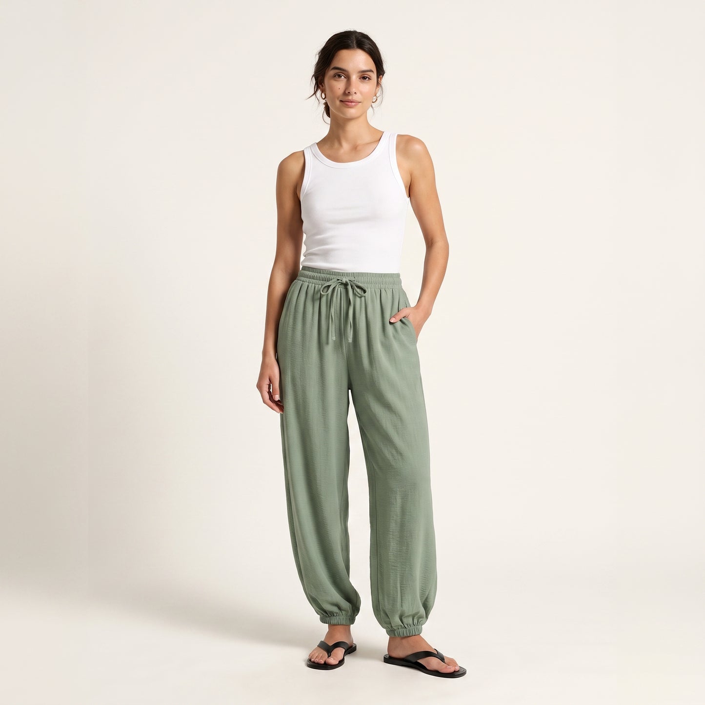 Pantalón Bombacho Fluido de Verano Rivelina™