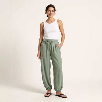 Pantalón Bombacho Fluido de Verano Rivelina™
