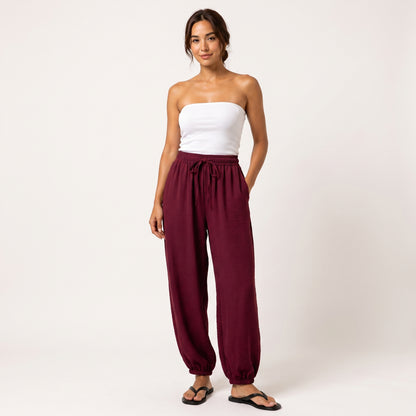 Pantalón Bombacho Fluido de Verano Rivelina™