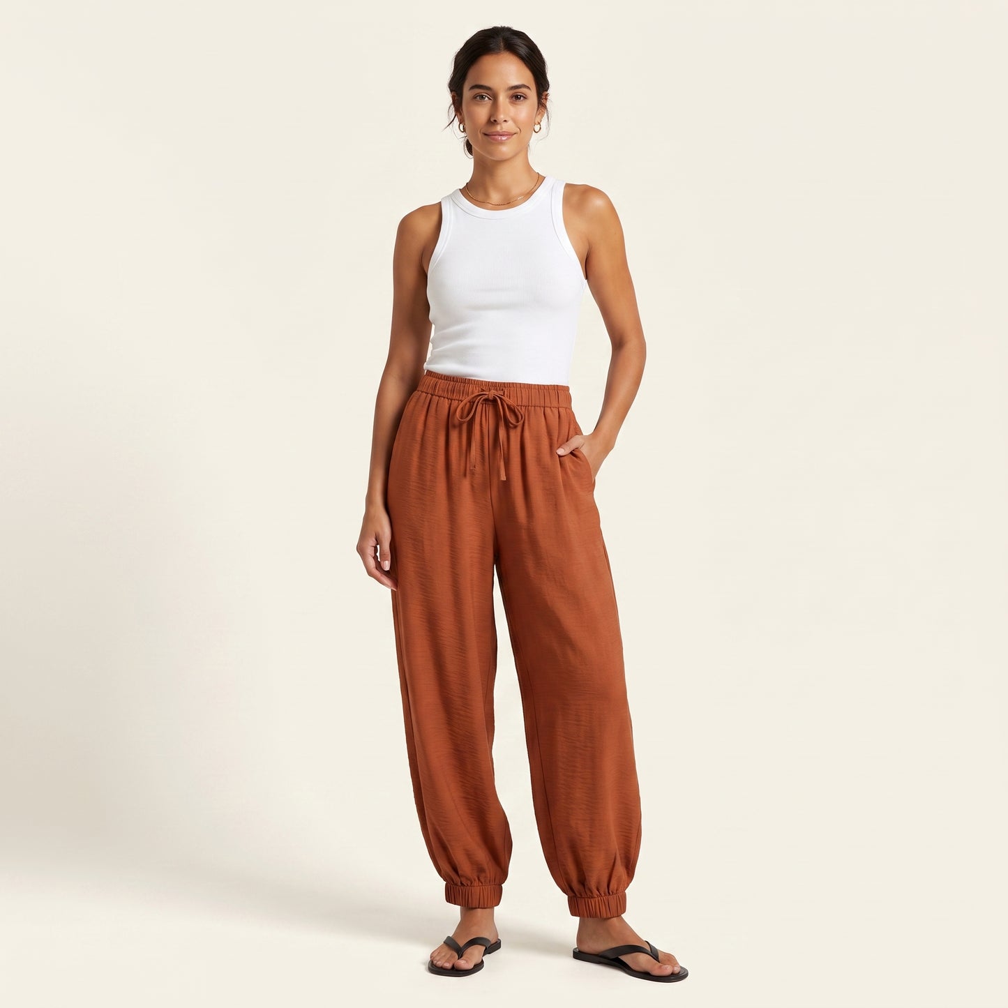 Pantalón Bombacho Fluido de Verano Rivelina™