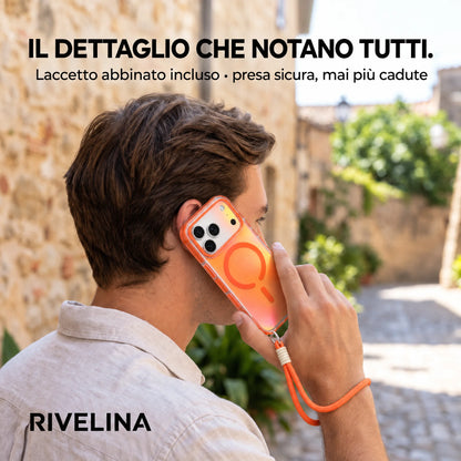 Cover Glamour Iridescente con Laccetto Rivelina™