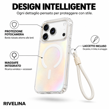 Cover Glamour Iridescente con Laccetto Rivelina™