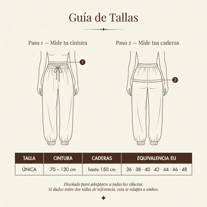 Pantalón Bombacho Fluido de Verano Rivelina™